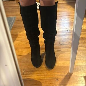 Tall Suede Boots with heel